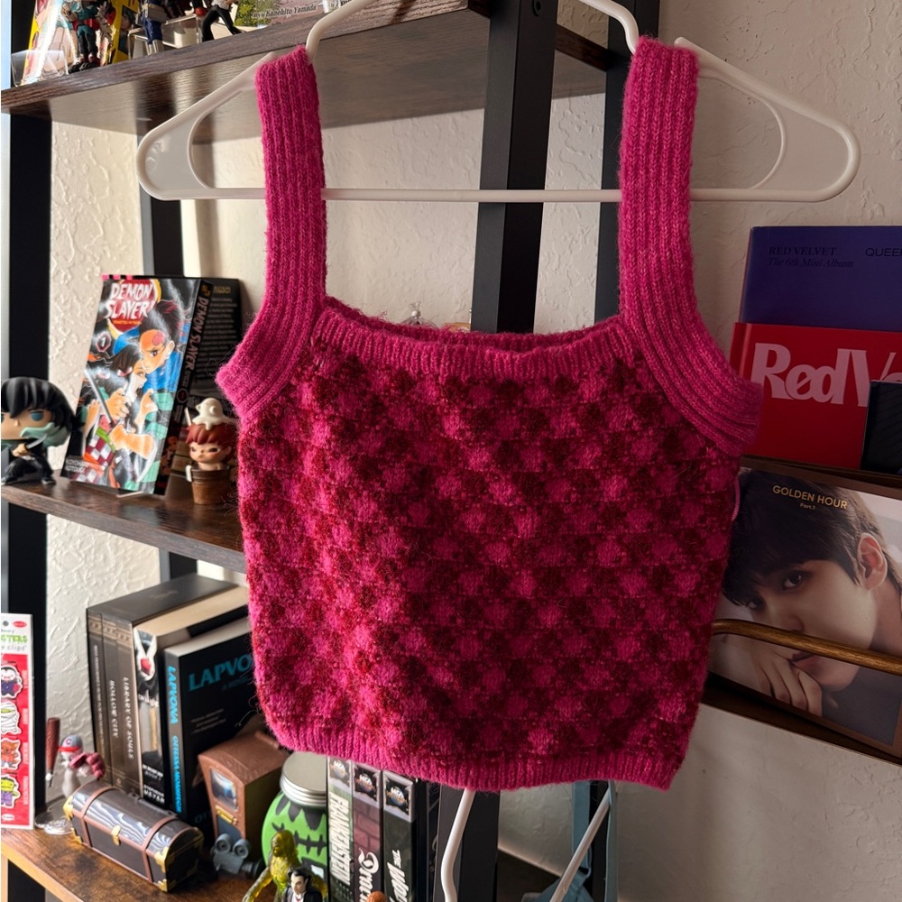 Zara Fuchsia Knit Tank Top